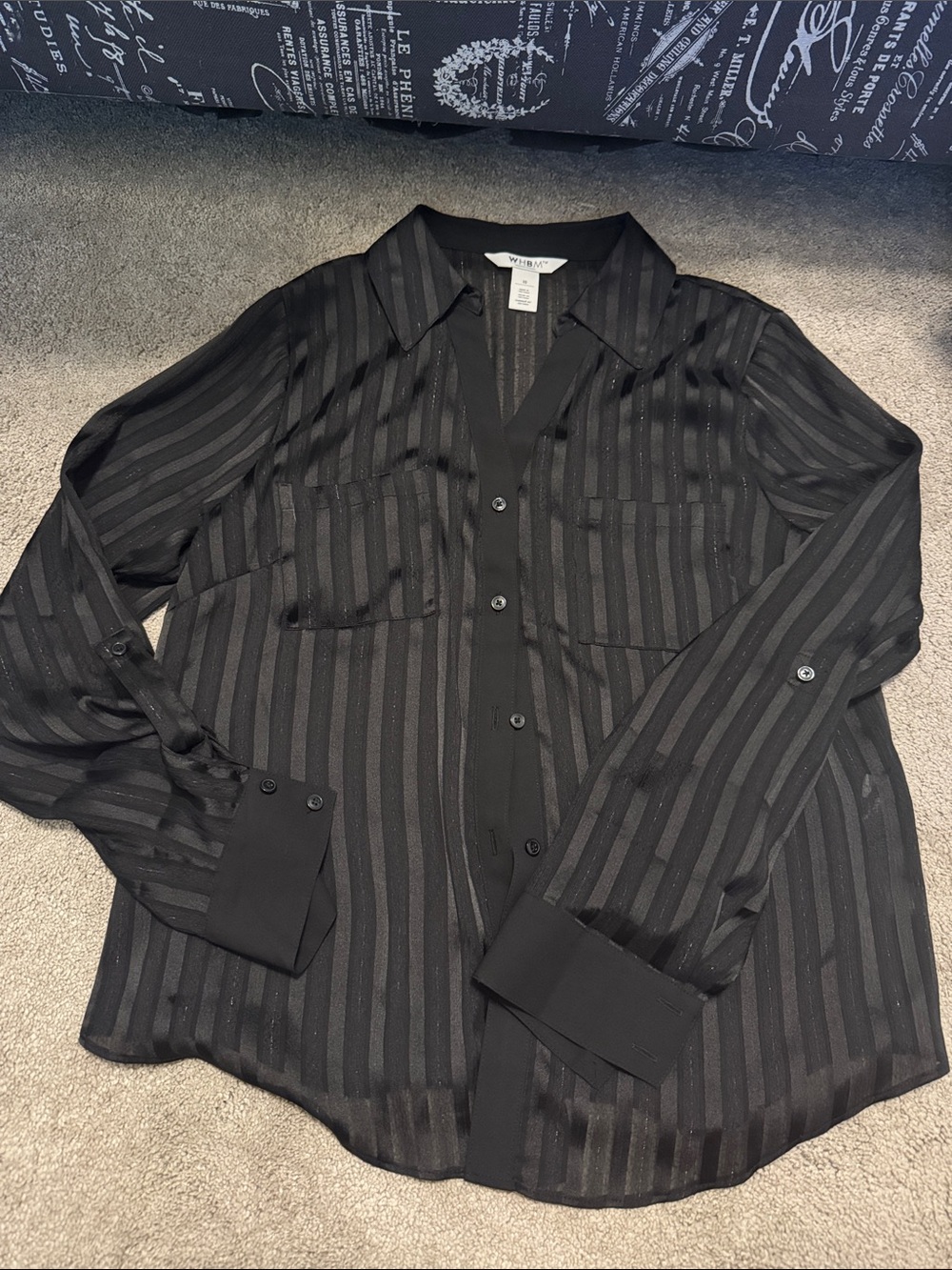 WHBM Sheer Blouse